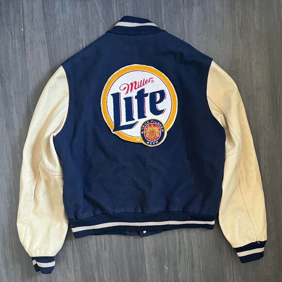 Vintage Dehen-1920 Men's Miller Lite Varsity Jacket - Picture 2 of 8
